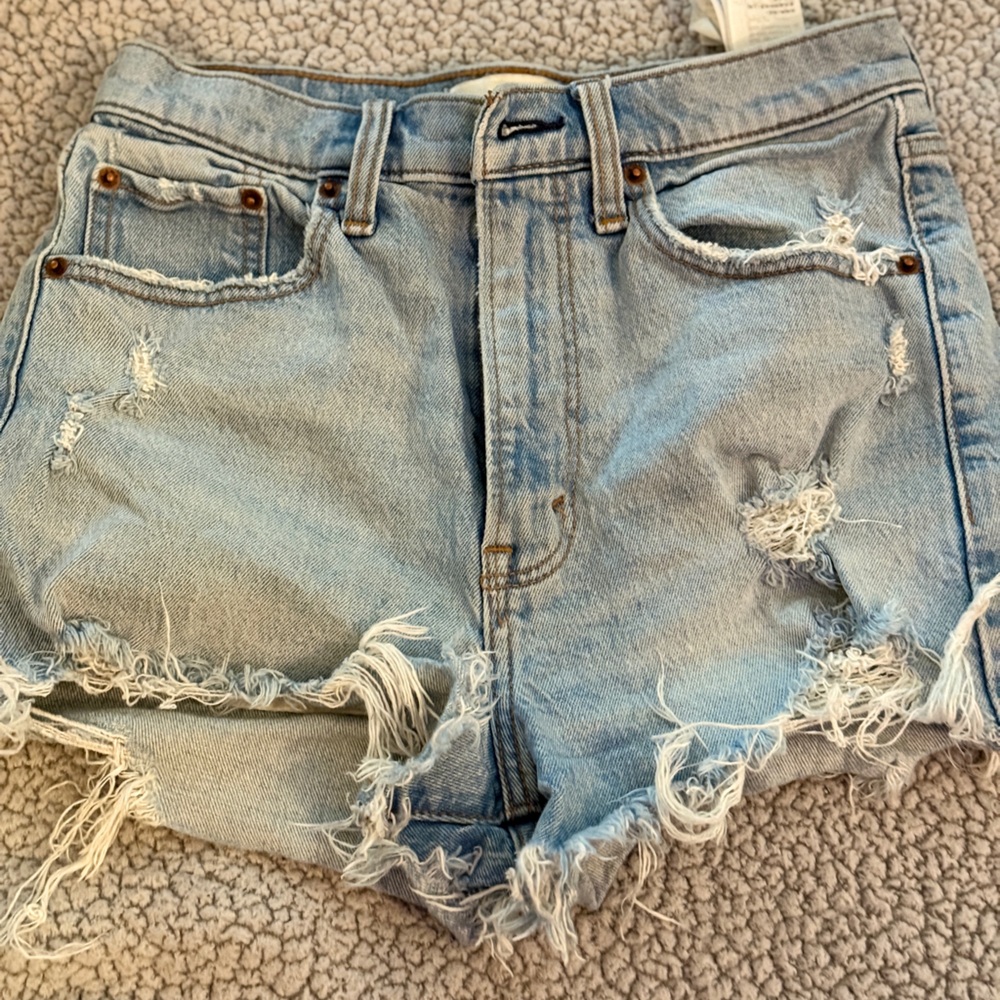 Abercrombie & Fitch Light Blue Denim Top